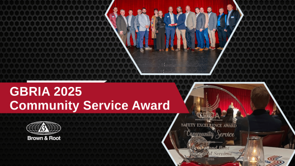A Commitment Beyond the Jobsite: Brown & Root Receives GBRIA 2025 Community Service Award