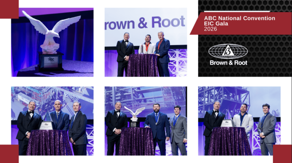 ABC’s 2026 EIC Awards Gala: Brown & Root Recognized for Excellence